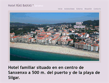 Tablet Screenshot of hotelriasbaixas.com
